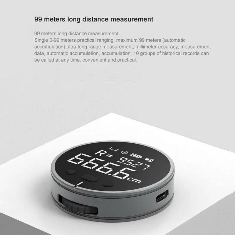 Digital Laser Distance Measuring Ruler – LCD Electronic Tape Measure