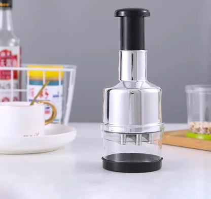 Manual Garlic Cutter – Multi-Function Stainless Steel Vegetable Chopper