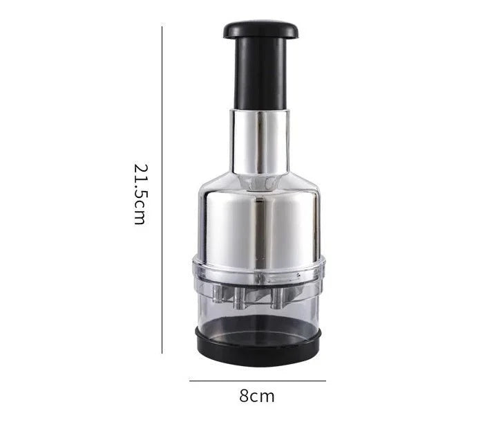 Manual Garlic Cutter – Multi-Function Stainless Steel Vegetable Chopper