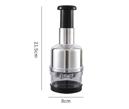 Manual Garlic Cutter – Multi-Function Stainless Steel Vegetable Chopper